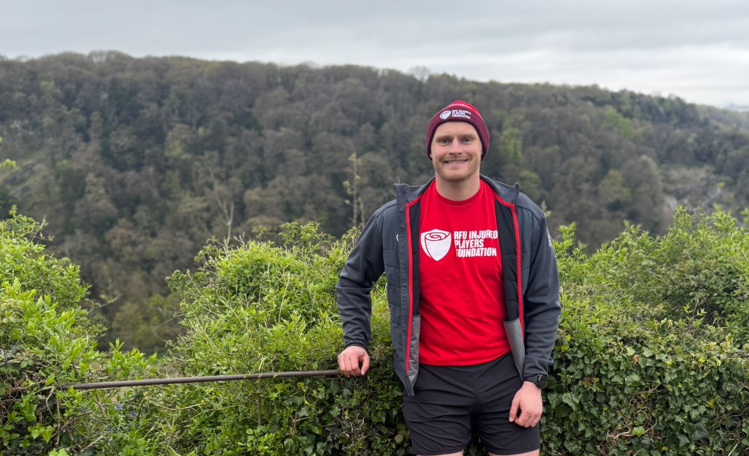 Proud to wear the Injured Players Foundation vest at the London Marathon 
