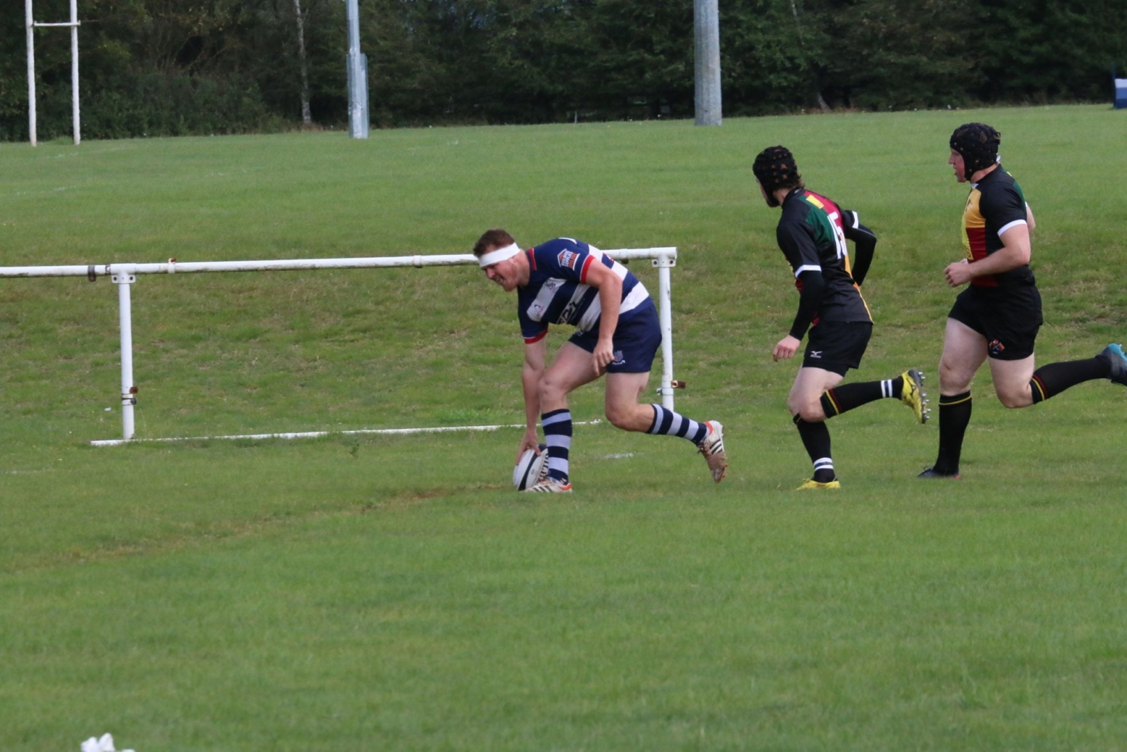 Running for the rugby charity that supported team mates